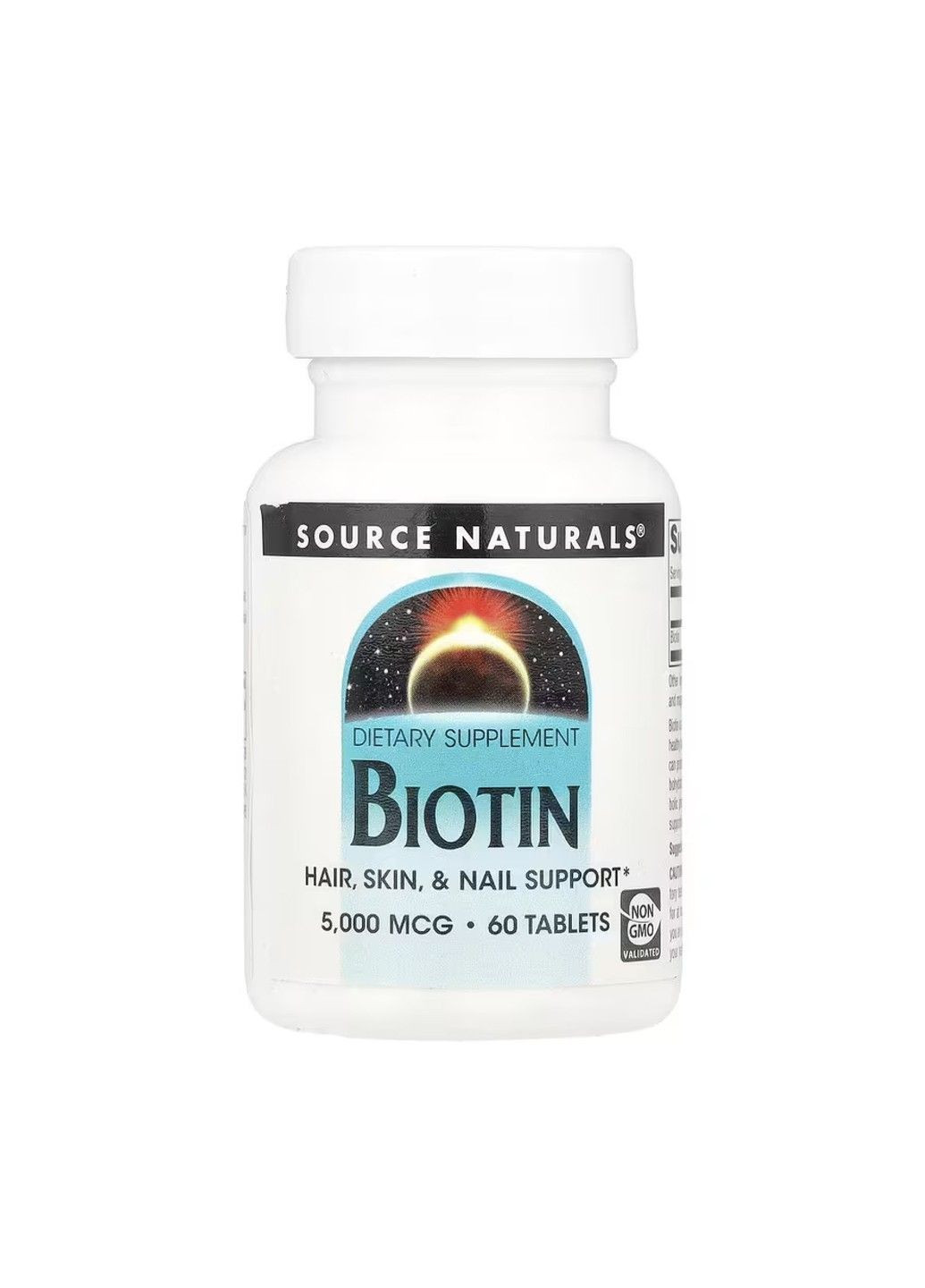 Біотин, 5000 мкг, 60 таблеток Source Naturals (351370772)