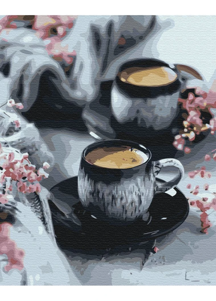 Картина за номерами 40x50 см "Кава в чашках" BS52053 Brushme (377296130)