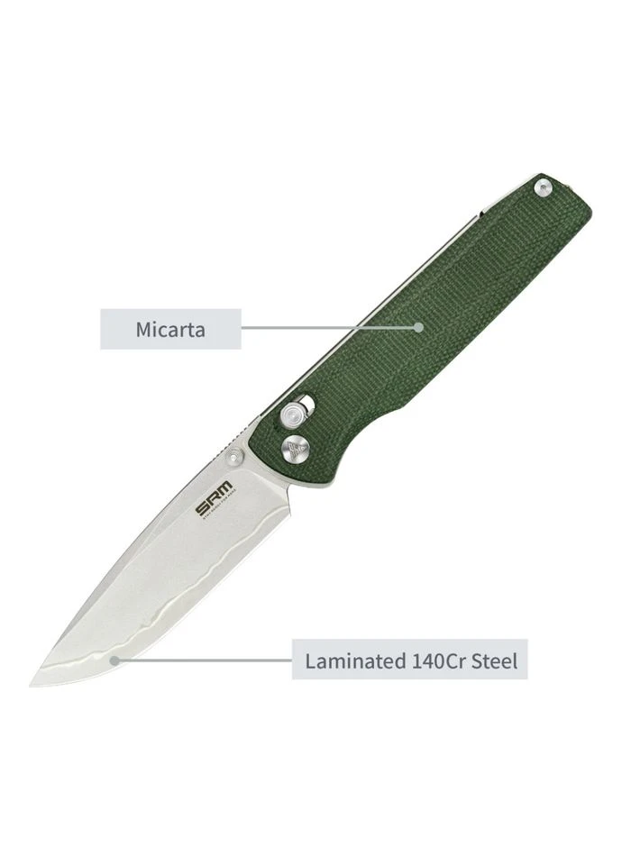 Ніж складаний Terrier 258L-MG2, зелений SRM (388964704)