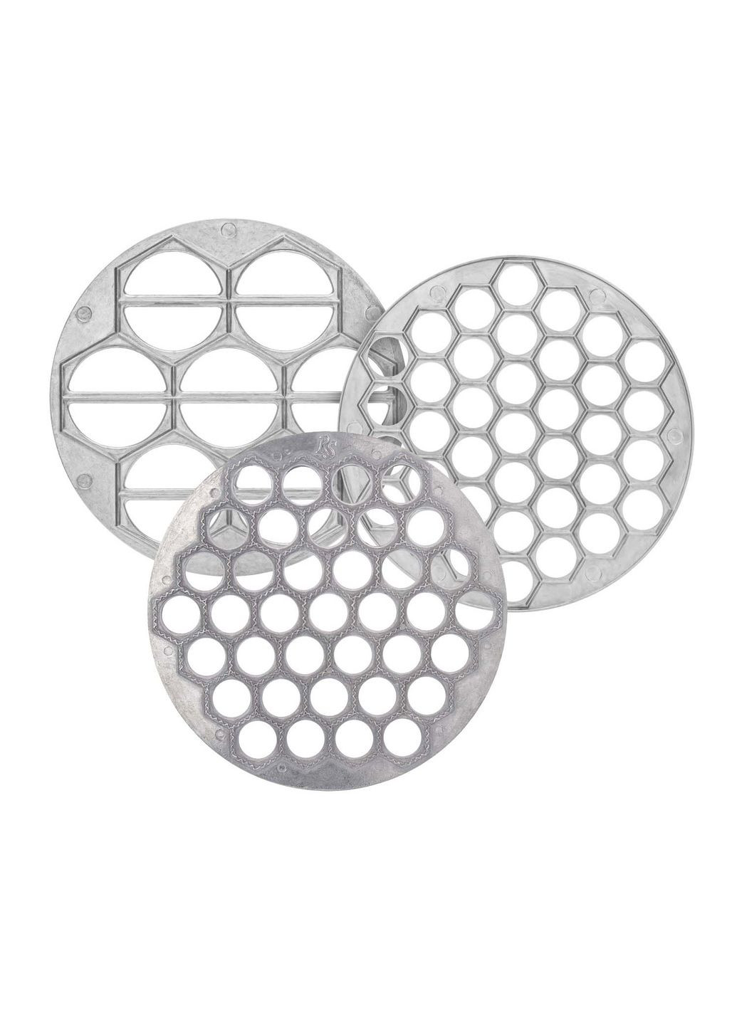 Комплект из 3 форм для лепки пельменей и вареников: круглая пельменница, варенница и форма для равиоли RS (355341902)