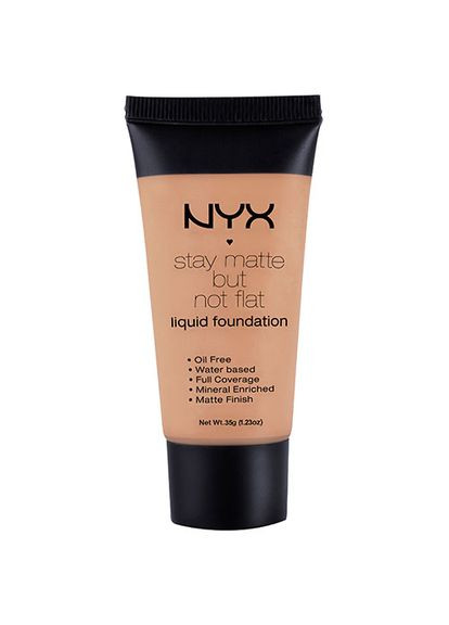 Тональная основа Stay Matte But Not Flat Liquid Foundation MEDIUM (SMF18) NYX Professional Makeup (292324080)