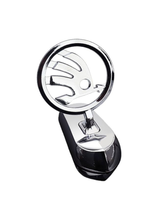 Емблема приціл (металева LUXE версія) Хром 140г (на скотчі) Skoda (369611936)