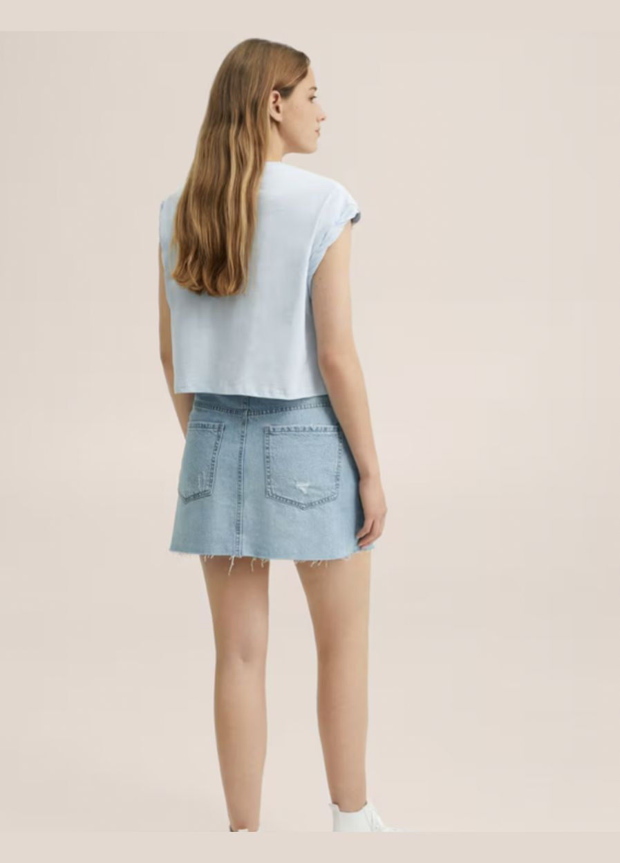 Джинсова міні спідниця Mango міні сукня (316629164)