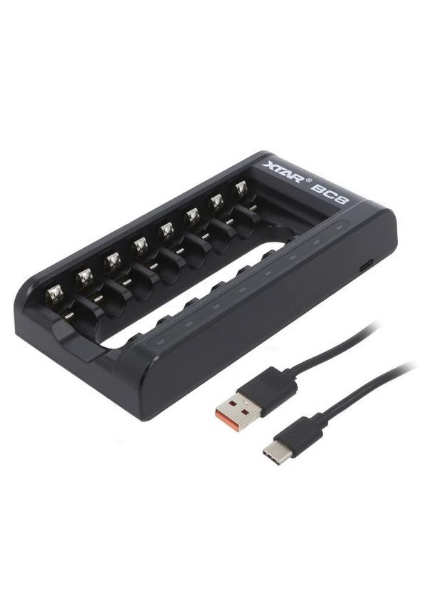 Зарядний пристрій BC8 для 8 акумуляторів AA/AAA 1.5В Li-Ion / 1.2В Ni-MH USB XTAR (370968093)