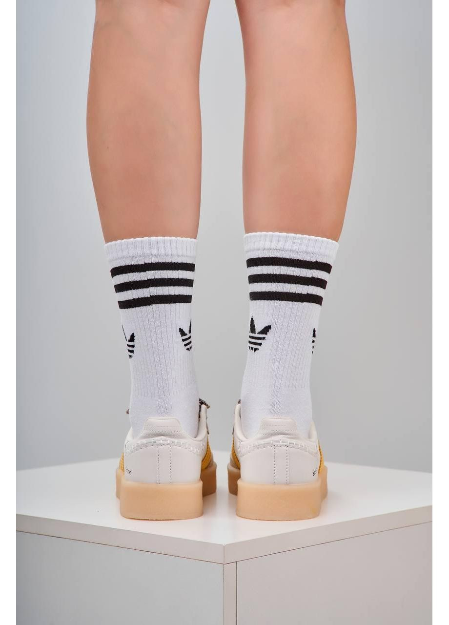 Бежевые демисезонные кроссовки мужские adidas samba platform wales bonner beige адидас самба No Brand