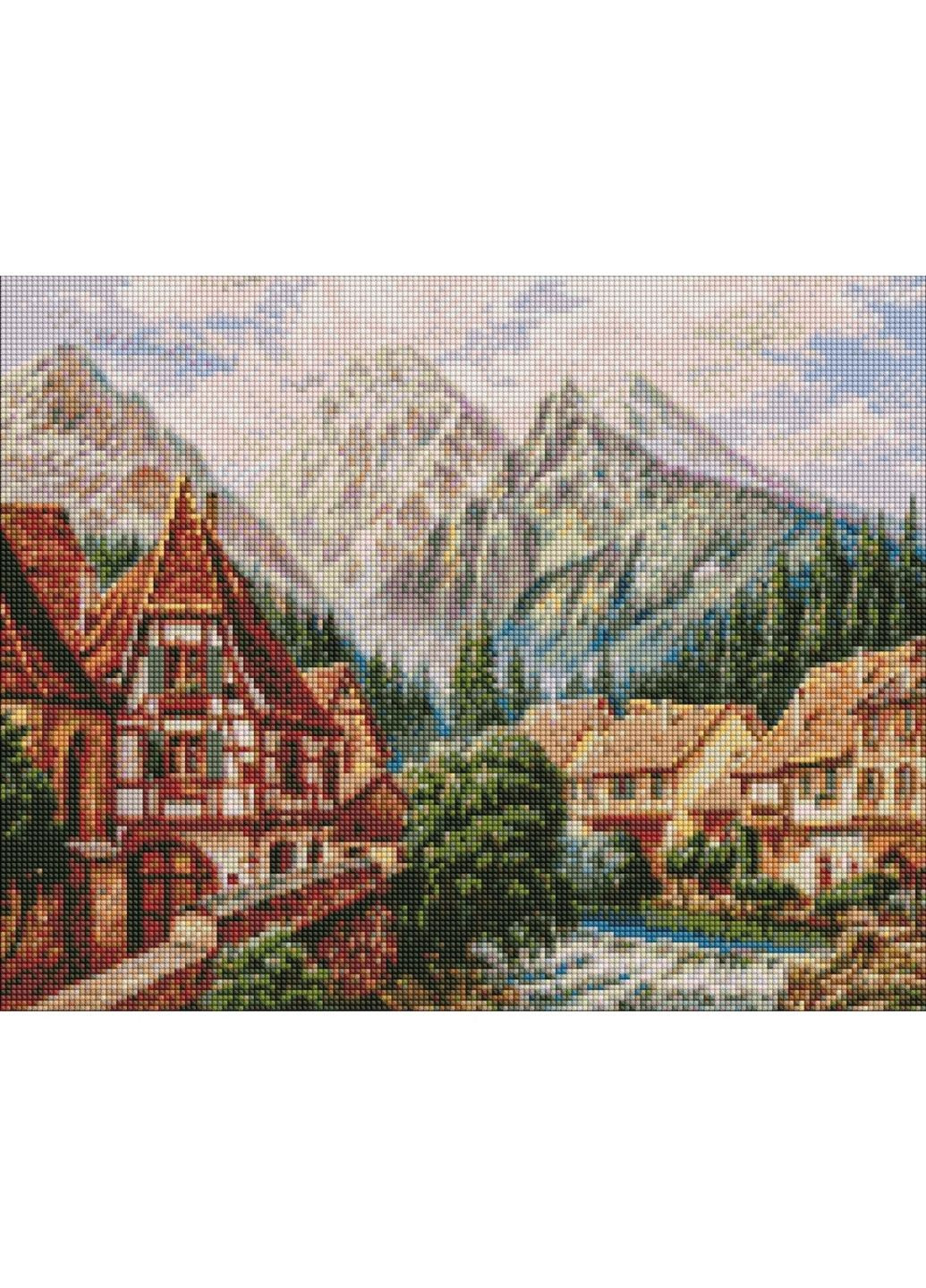 Алмазная мозаика "Городок в горах" 50х40 см Идейка (279314012)