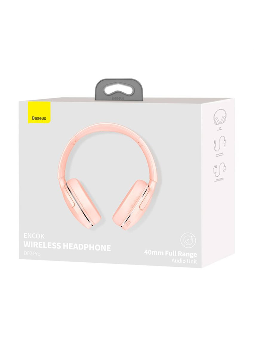 Беспроводные наушники Encok Wireless headphone D02 Pro Pink Baseus D02 Pro (2022 Edition) (362212240)
