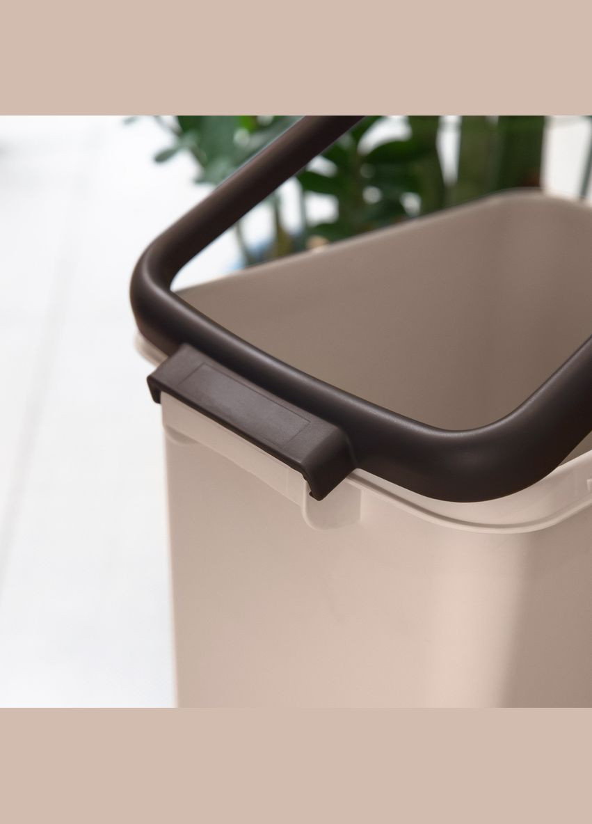 Відро для сміття MVM BIN-02 12 л Бежевий (BIN-02 12L BEIGE) МВМ (365280764)