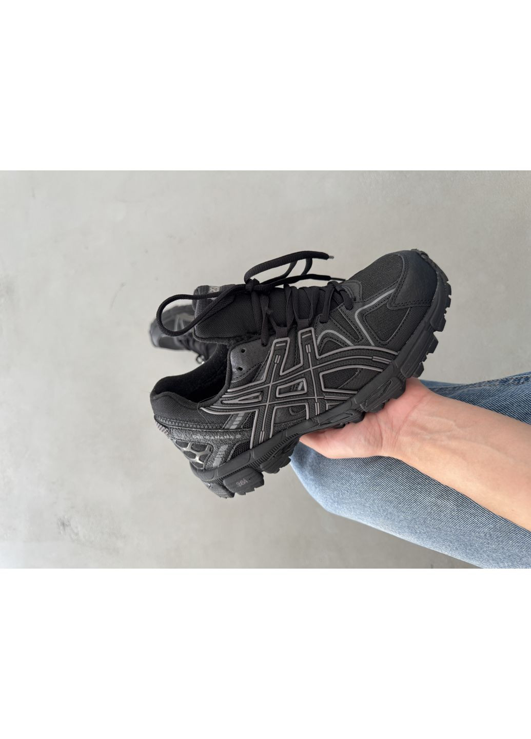 Сірі Осінні кросівки чоловічі asics gel-kahana 8 black / grey fur асікс гель кахано No Brand