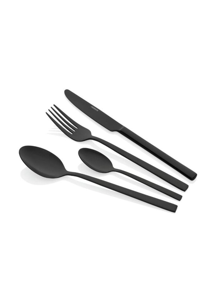 Набор столовых приборов Black Mars Favola AR-0704-FSB 4 предмета черный Ardesto (324031625)