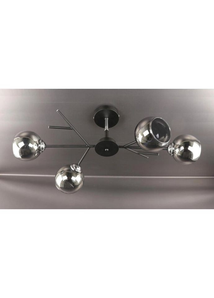 Люстра потолочная на 4 лампочки 25019 Черный 34х35х75 см. Sunnysky (335975129)