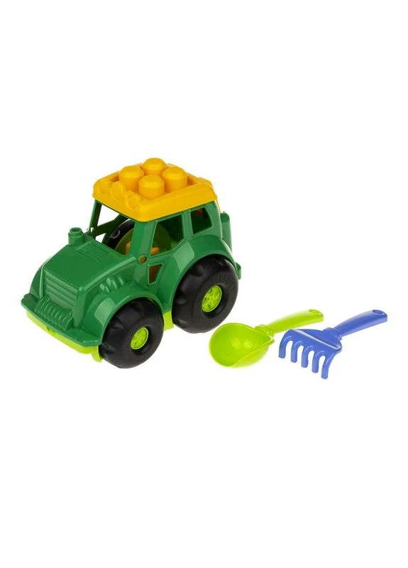 Песочный набор Трактор "Коник" №1 0206 Зеленый 0206(Green) Colorplast (390476939)