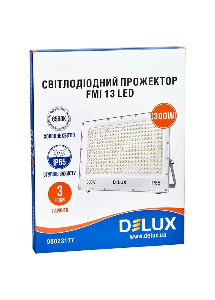 Прожектор FMI 13 LED 300Вт 6500K IP65 (90023177) Delux (390928386)