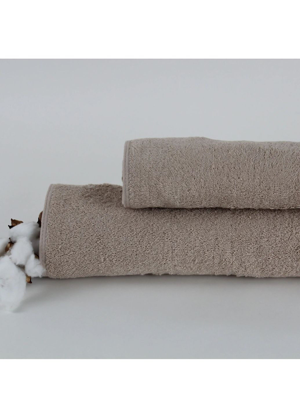 Махровий рушник для обличчя 50*90 см, 450 г/м2 Aurora Бежевий (254305090) ТЕП однотонний бежевий