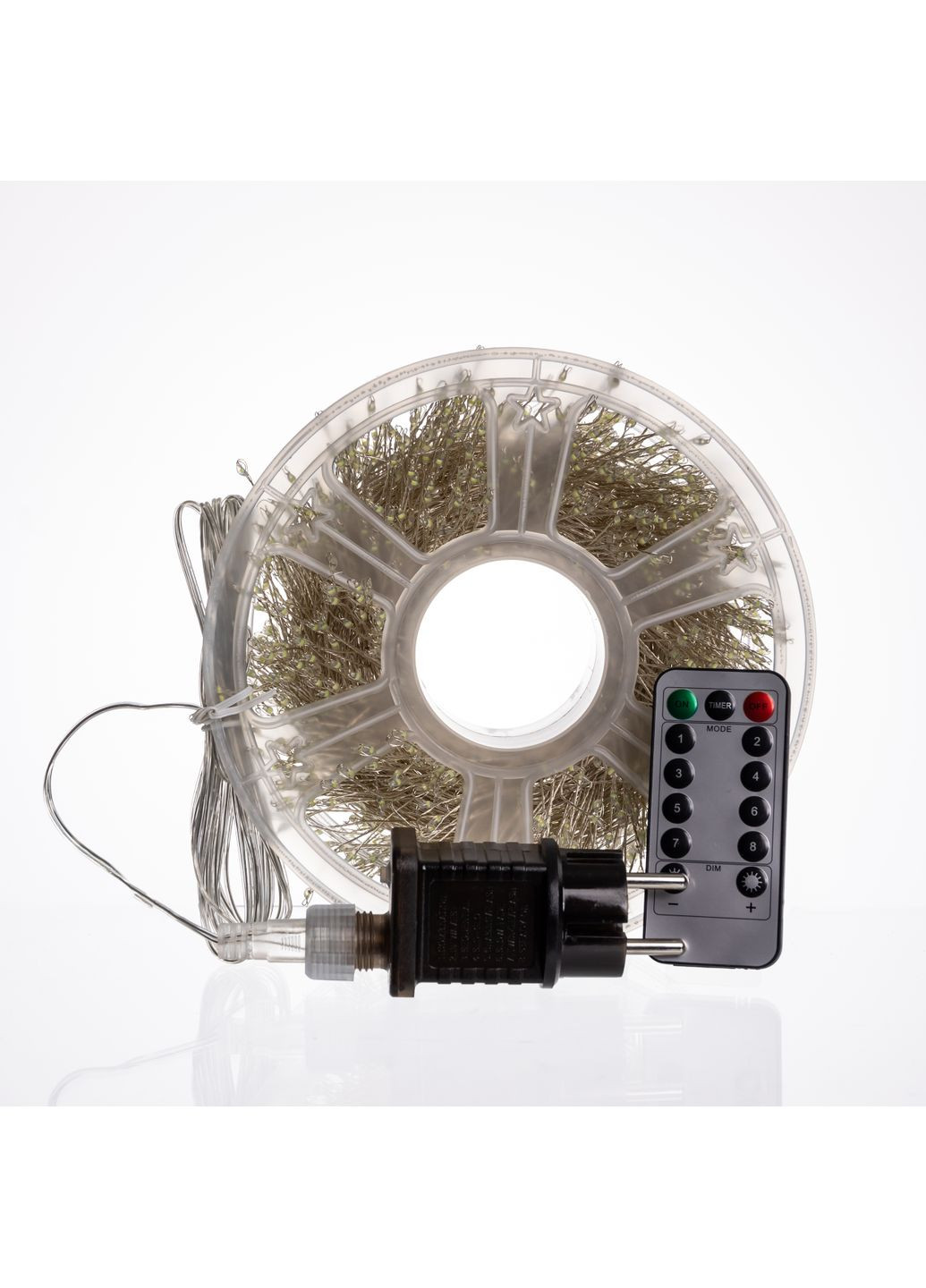 Гирлянда-нить Роса Хвойная лапа 1500 LED 50 метров белая, белый GarlandoPro (365839991)