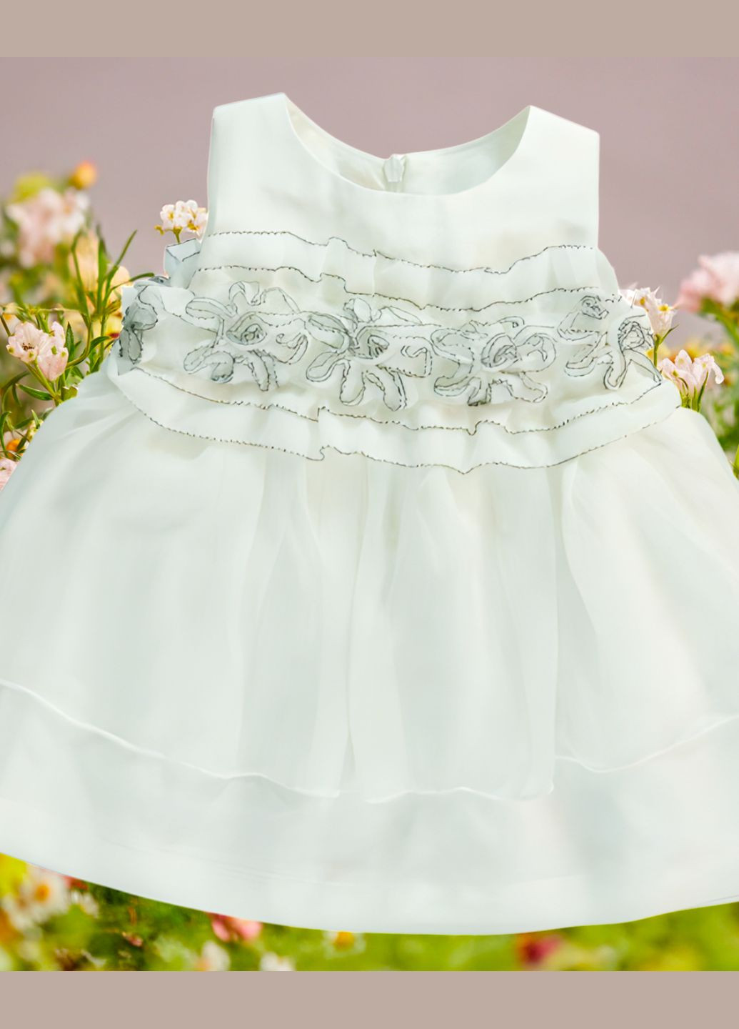 Белое платье crystal glow Wojcik (317226151)