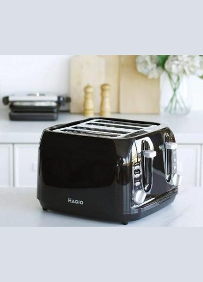 Тостер для хлеба MG-283 тостерница для горячих бутербродов 7 степеней поджаривания черный 1400 Вт Magio (298704471)