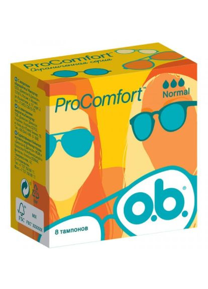 Тампони O.B. procomfort normal 8 шт. (268141532)