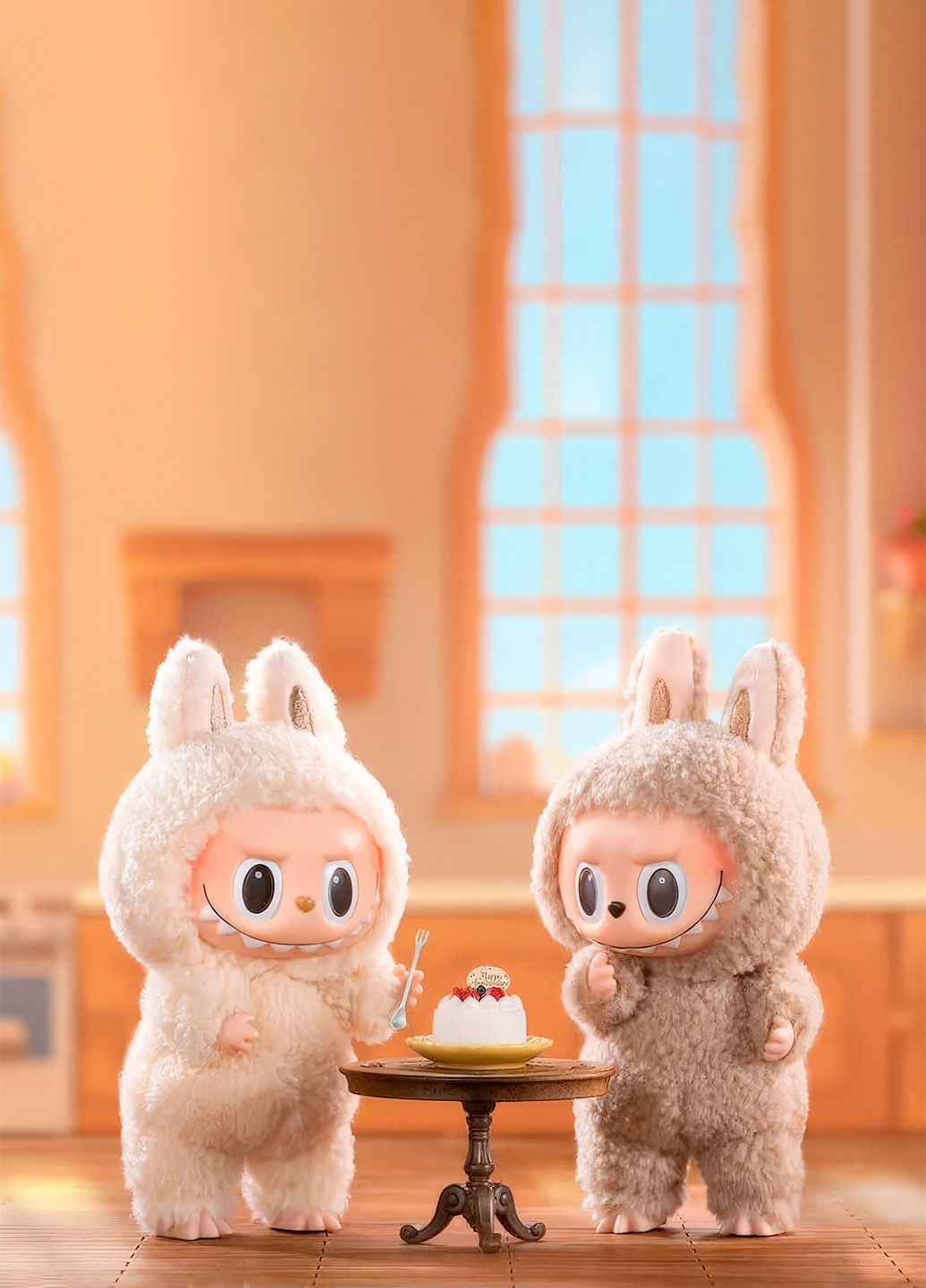 Игрушка-сюрприз Labubu плюшевый брелок Tasty Macarons V1 Лабубу Случайный цвет Pop Mart (339869397)