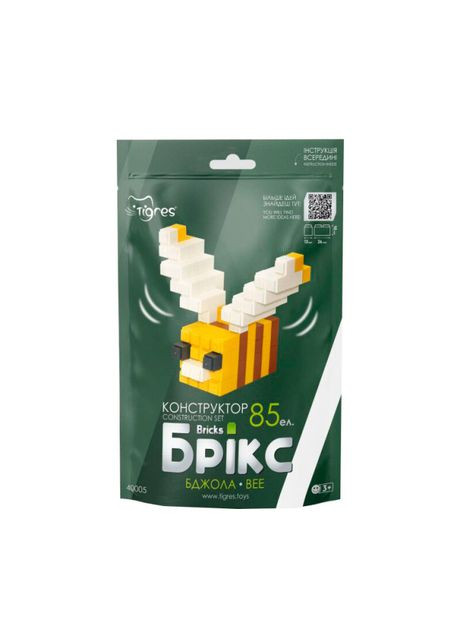 Конструктор Брікс Бджола 85 елементів (40005) Tigres (370259295)