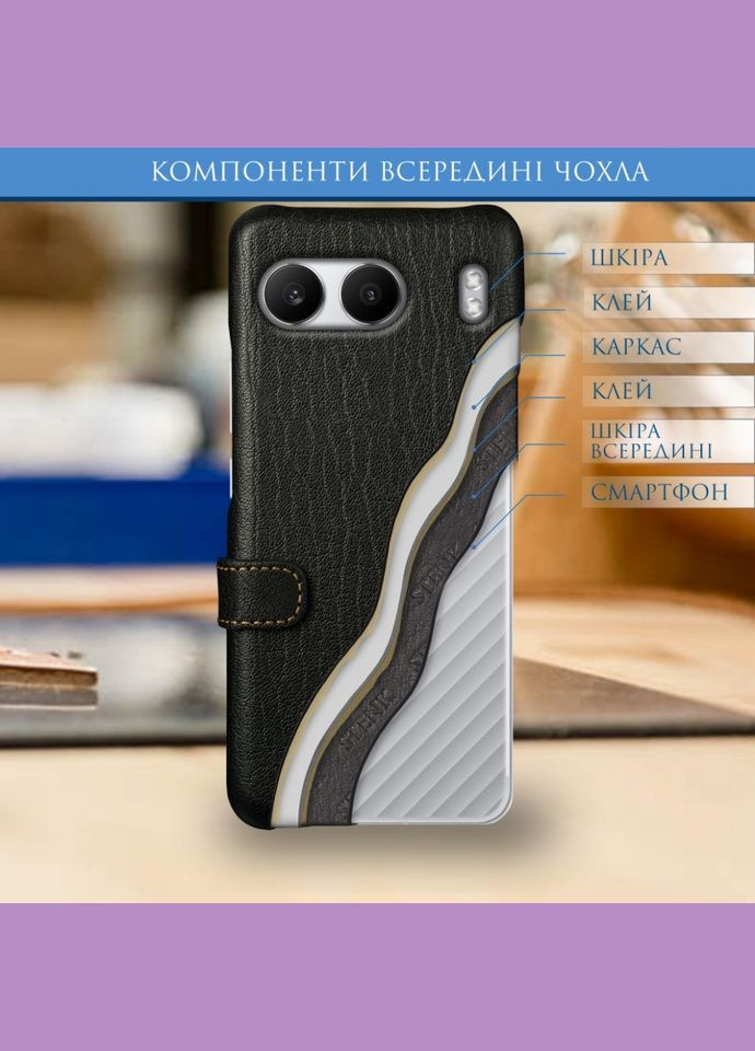 Чехол книжка Premium для OnePlus Nord 4 Чёрный (77914) Stenk (305665331)