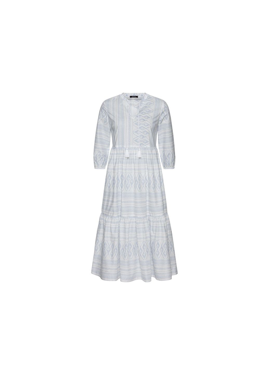 Білий повсякденний сукня міді для жінки lidl 372142 36(s) білий Esmara