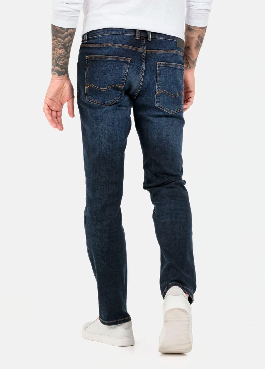 Темно-синие демисезонные прямые мужские темно-синие джинсы прямого кроя 48889E-9D36-47 Camel Active