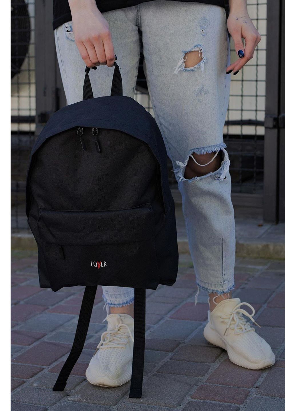 Женский Повседневный Рюкзак Школьный Compact С Принтом Lover Black Without (360641748)