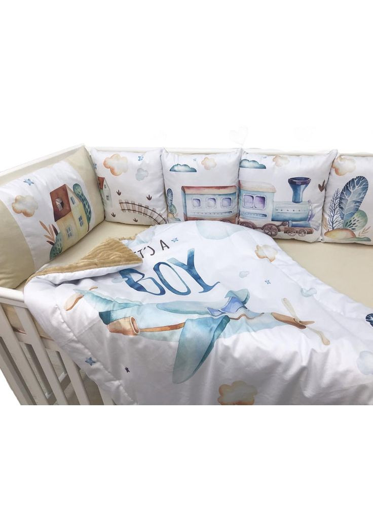 Детский набор в кроватку "Паровозик" Moontime (354827230)