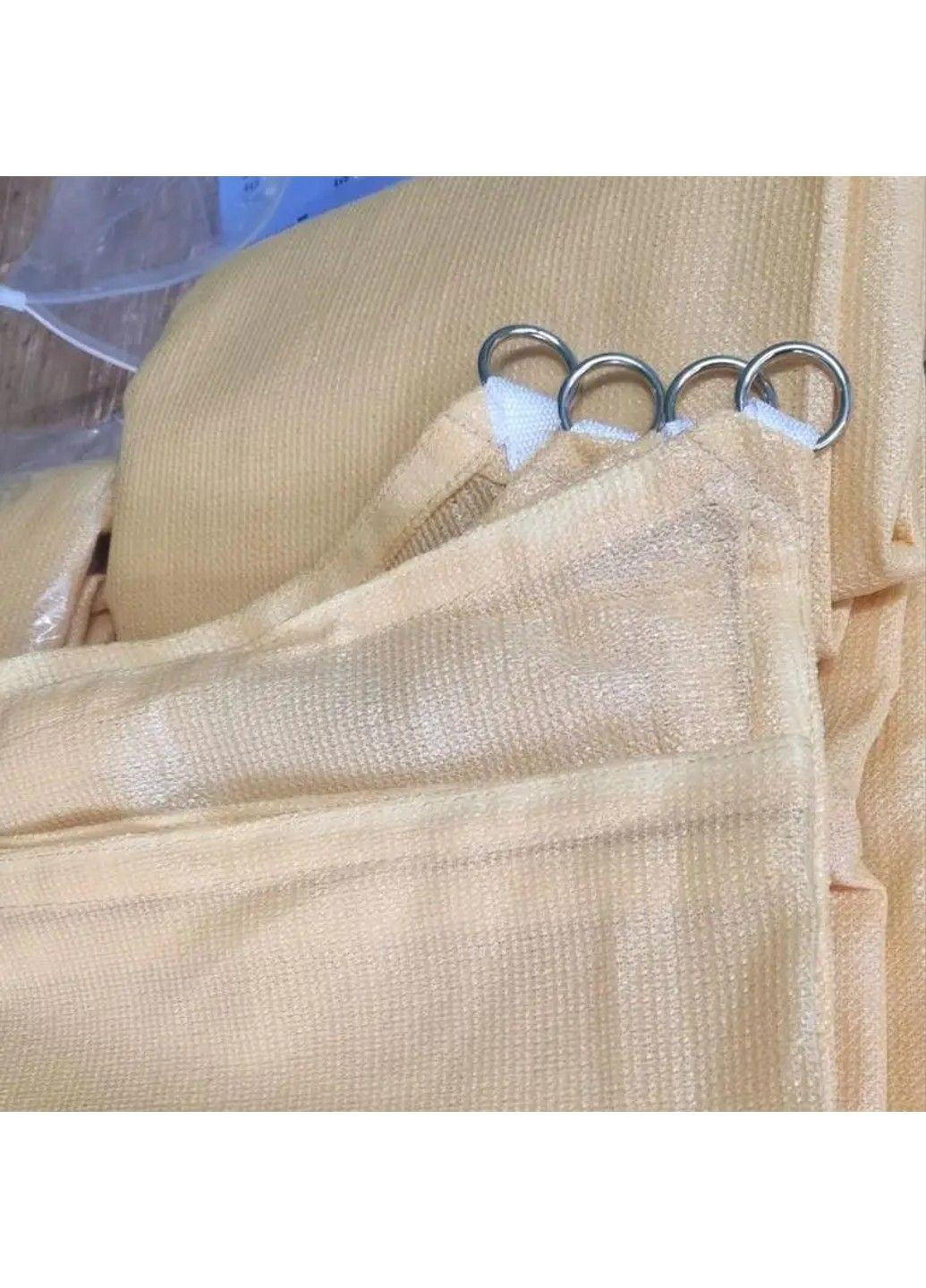 Тент навес затеняющий квадратный 4х4м Сетка (Молочный) No Brand (332636423)