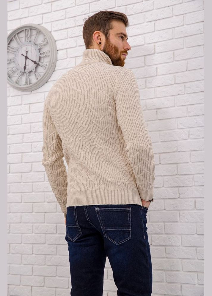 Бежевий демісезонний светр чоловічий, колір темно-синій, 161r1034 Ager