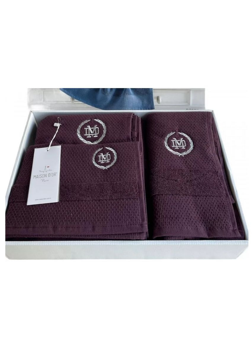 Набор полотенец Bonni Bordeaux Maison D'or сливовий