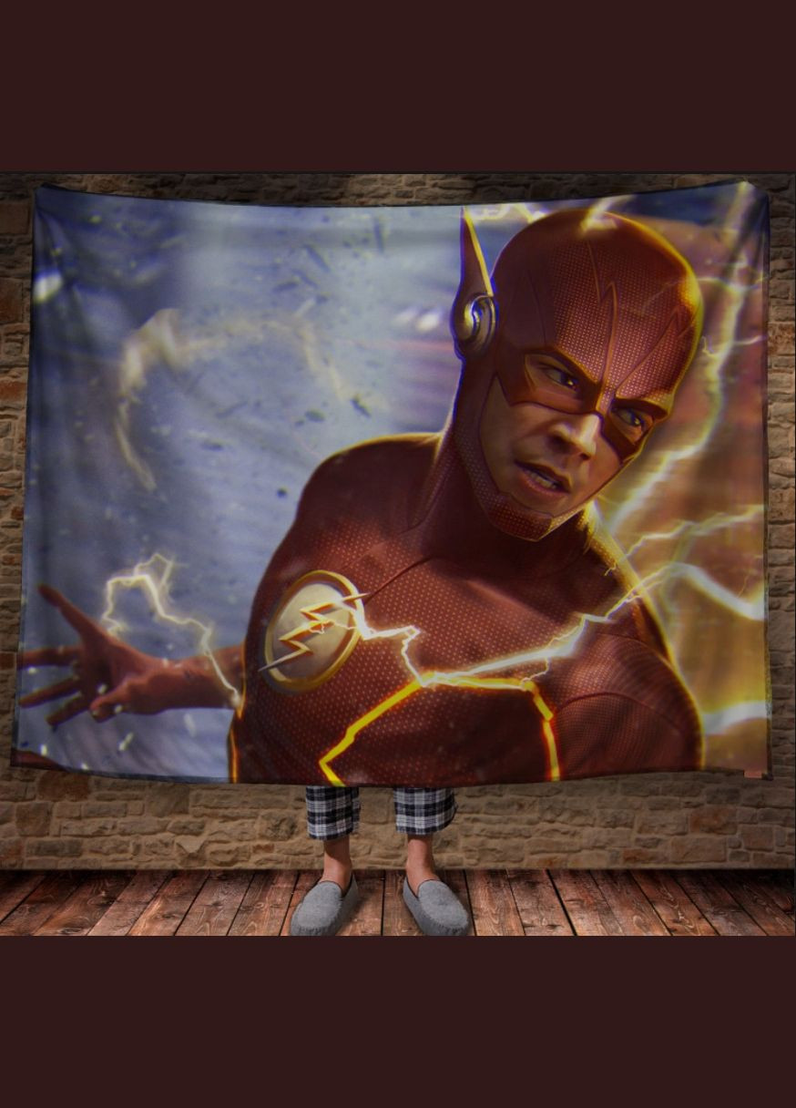 Плед с 3D принтом Флеш Перша Креативна мануфактура PERFECTUS Плед (301869028)