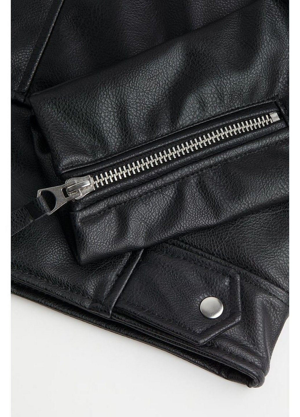 Чорна демісезонна куртка косуха H&M