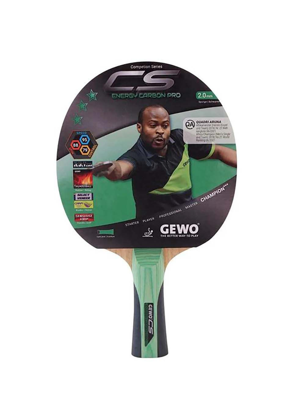 Ракетка для настільного тенісу CS Energy Carbon Pro FL GEWO (367585147)