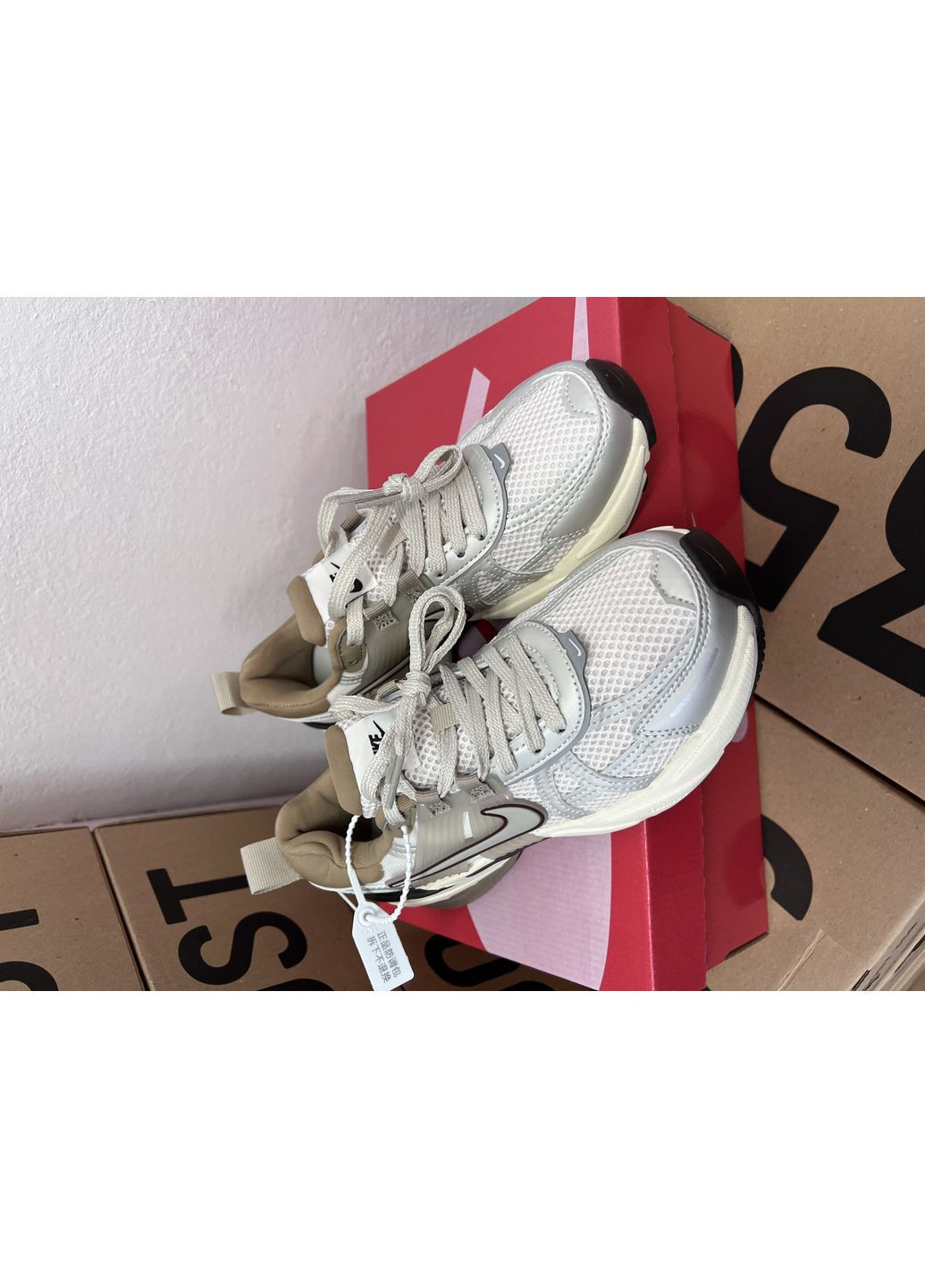 Комбіновані Осінні кросівки чоловічі nike v2k runtekk orewood bron найк в2к рантекк No Brand