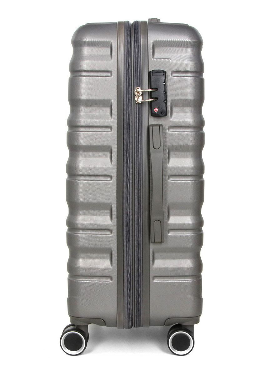 Валіза Франція середня M сіра 66х43х26(+5)см/75л/3.7кг/ 628 WORLDLINE (324802362)