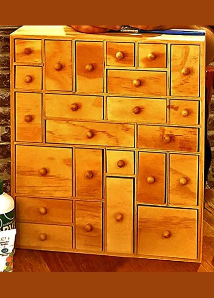 Міні-комод з дерева Мертада каррі (МНК-005603) No Brand (328227088)