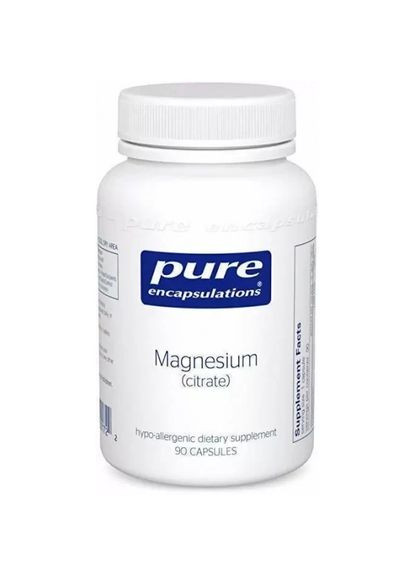 Магній (як цитрат), Magnesium (citrate),, 150 мг, 90 капсул (PE00172) Pure Encapsulations (266799255)