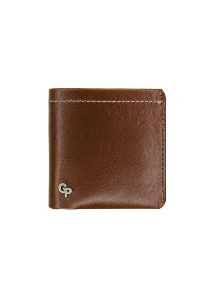 Кожаное портмоне 550623 глянцевая кожа коньяк Grande Pelle (329440751)