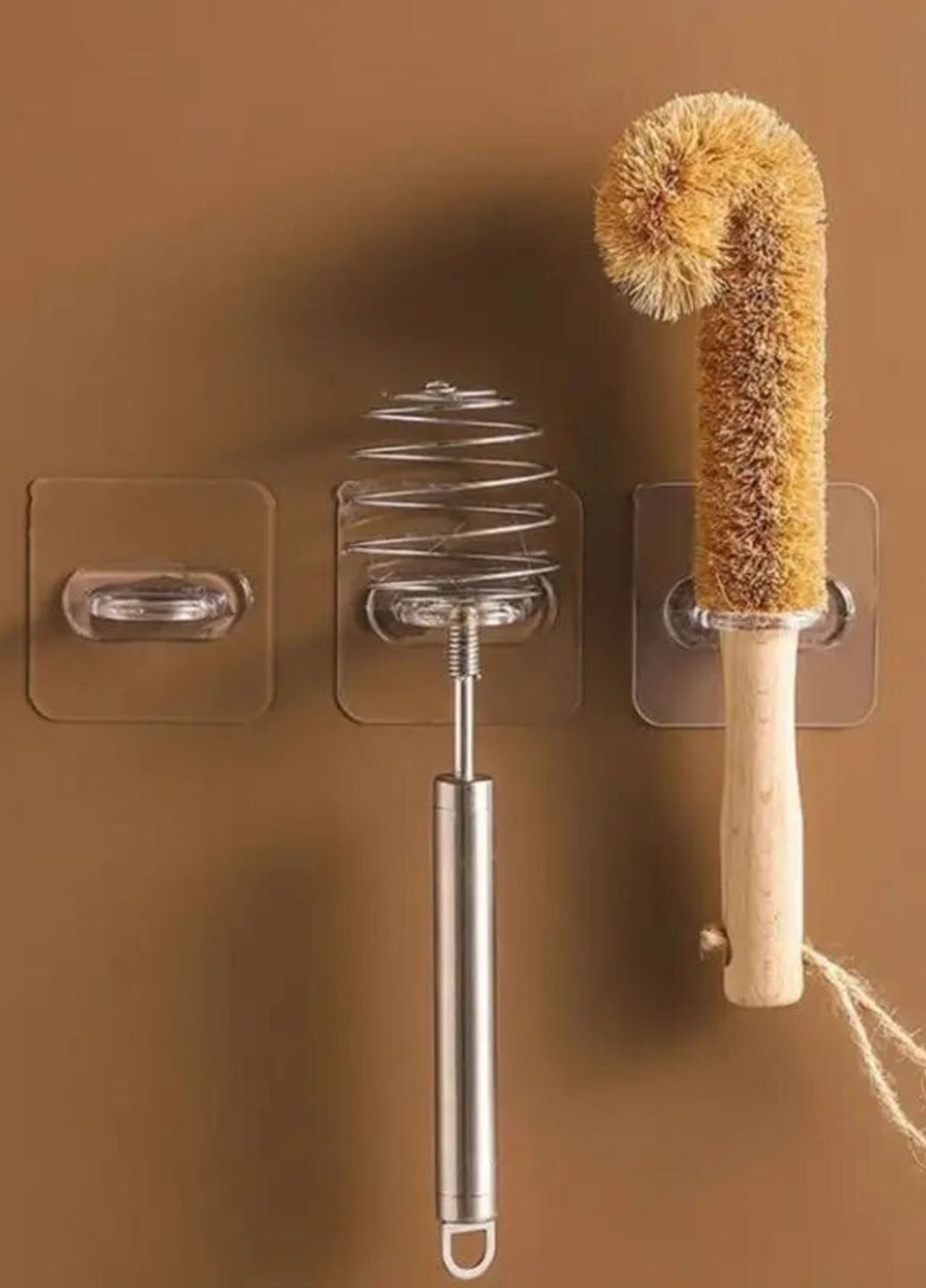 Настінний круглий тримач на самоклеючій основі для ванної кухні без свердління стін(4шт.) No Brand (301088093)