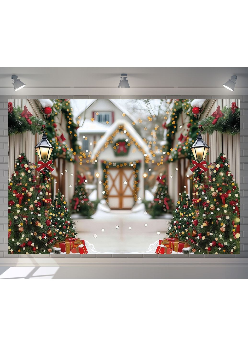 Фотозона Пряникова хатинка з ліхтарем – №46612 Vinylpex (369930259)