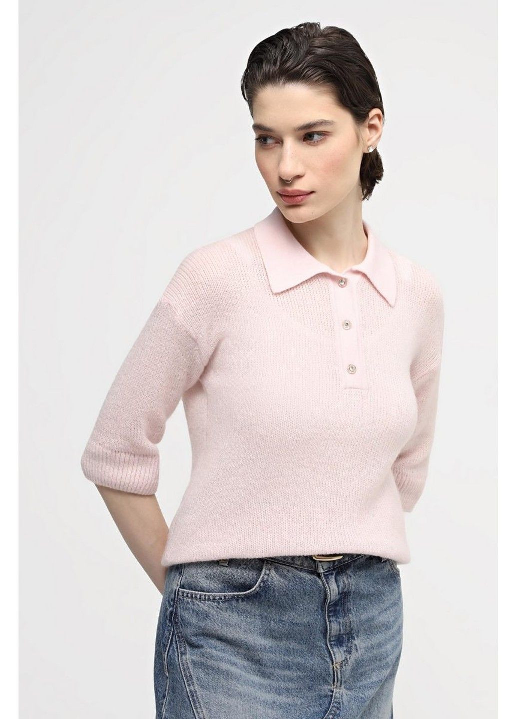 Пудровый демисезонный джемпер js947 Sewel