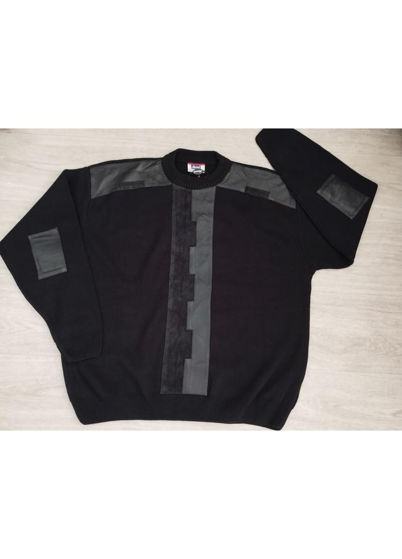 Чорний демісезонний чоловічий джемпер No Brand