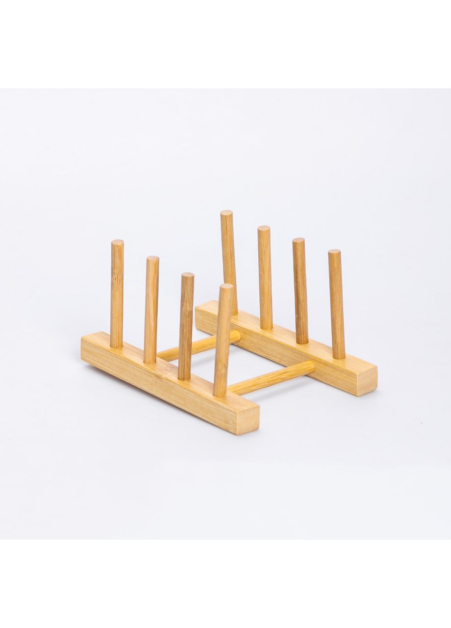 Підставка для тарілок і кришок дерев'яна на кухню 16×12.5×10 (см) HB-40-11 Yiwu (370802348)