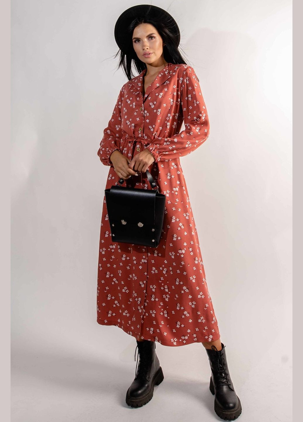 Терракотовое кэжуал платье ри мари марви вл 2321 RiMari