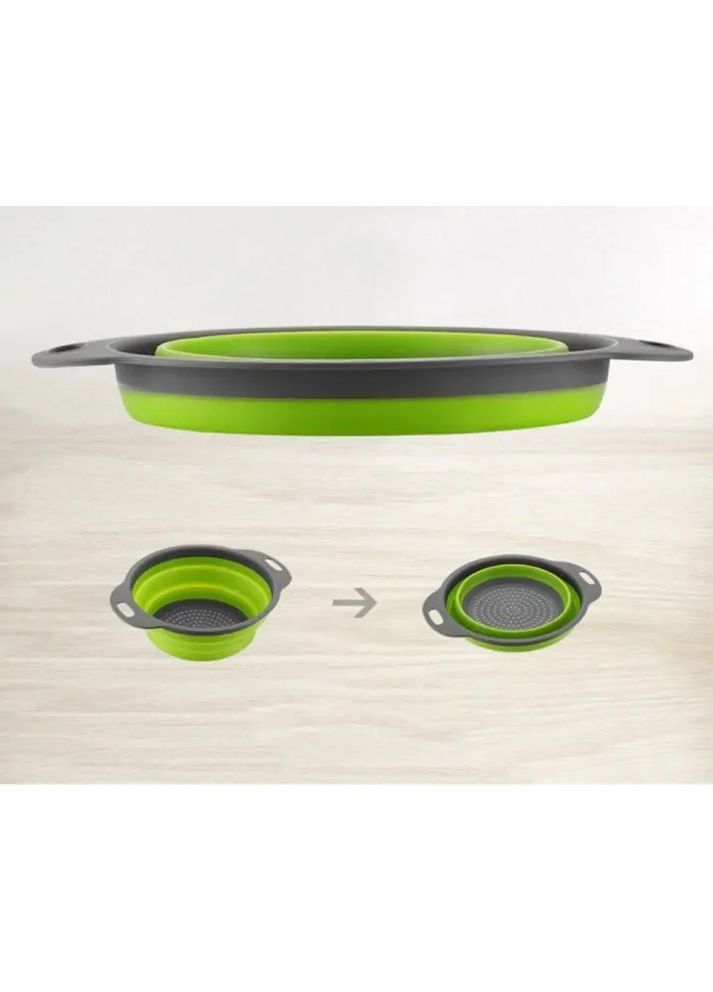 Друшляк силіконовий складаний великий + маленький Collapsible filter baskets Digital (363831945)