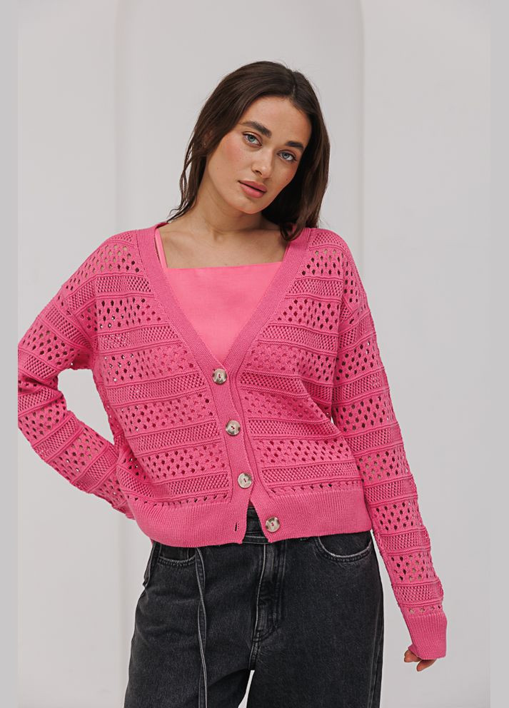 Розовый кардиган Arjen