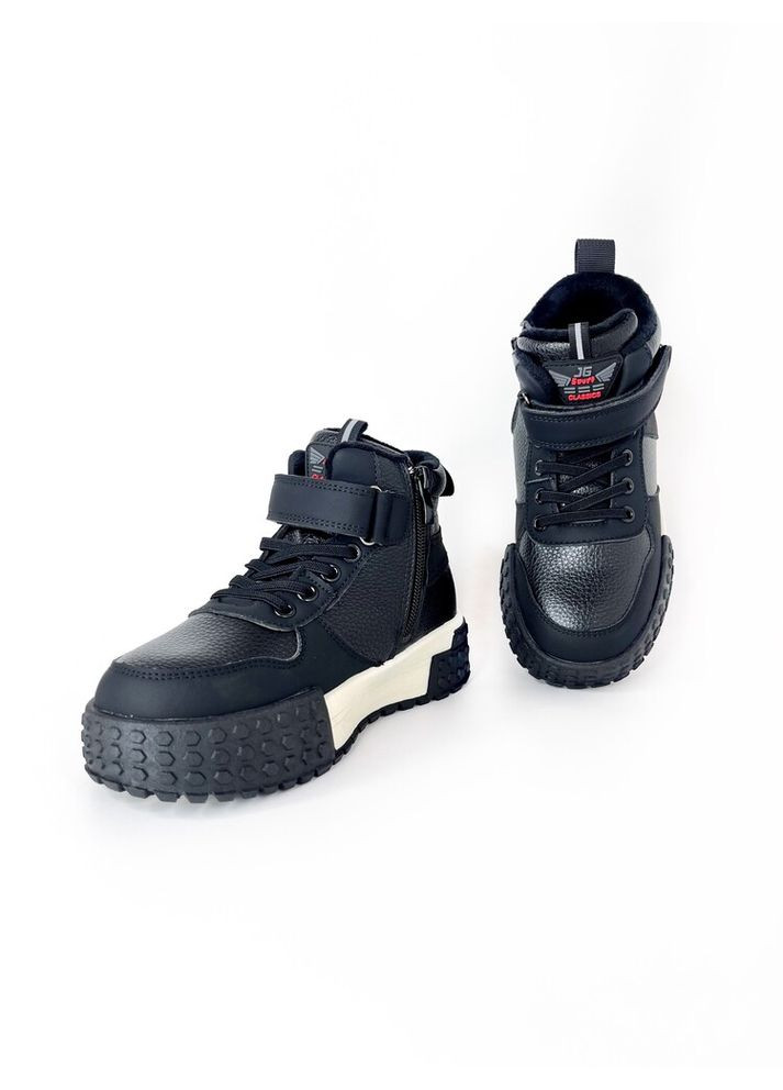 Черные демисезонные ботинки хайтопы 32 г 20 см черный артикул д160 Jong Golf