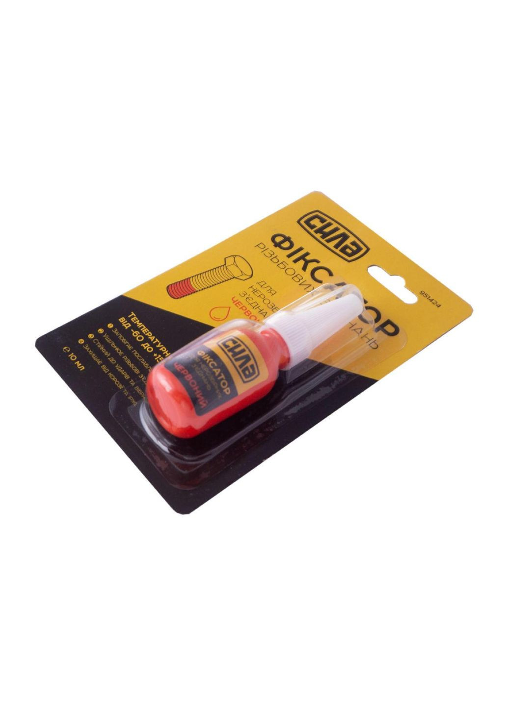 Фіксатор різі антикорозійний 10 г червоний для захисту від вібрації та іржі Сила (332986468)